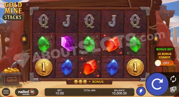 Gold Mine Stacks 2 slot by Nailed It! Games - Gameplay
