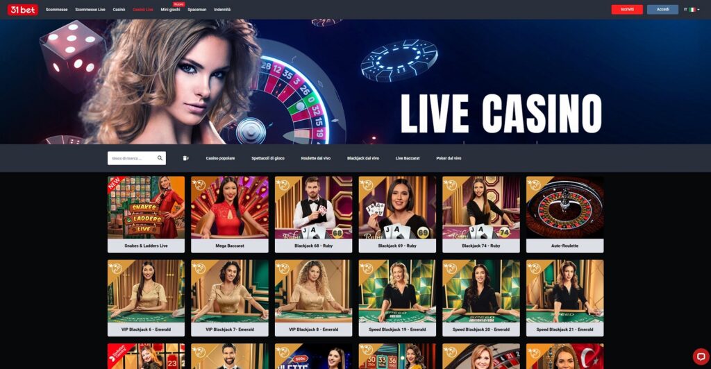 31bet casino live