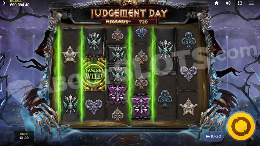 slot Judgement Day Megaways - Funzione Cavaliere dell'Appocalisse della Carestia
