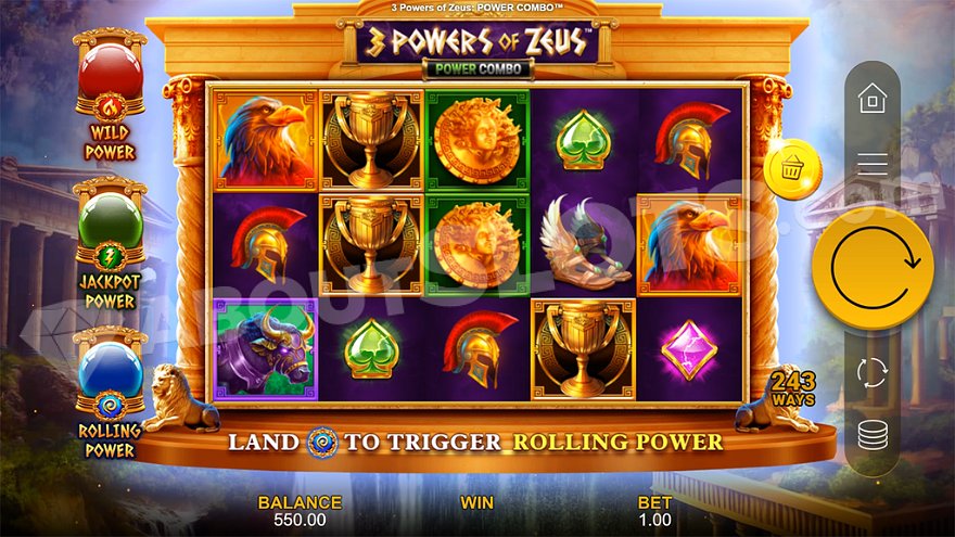 recensione slot 3 Powers of Zeus Power Combo