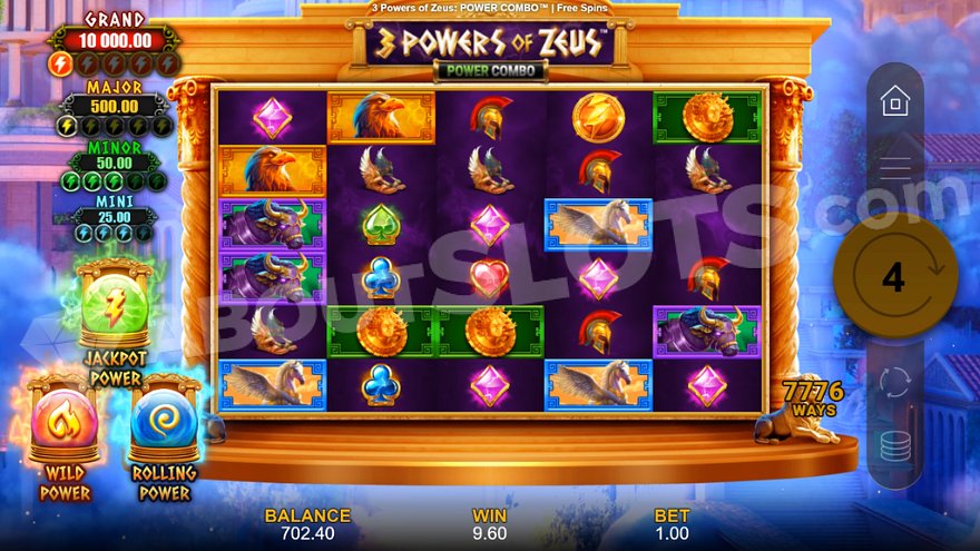 slot 3 Powers of Zeus Power Combo - Power Combo Free Spins